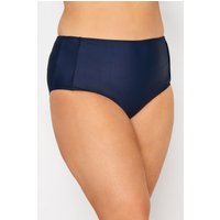 Yours Yours Damen Bikinihose Navy in Größe 62-64 | Polyester/Elasthan