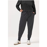 Yours Yours Damen Jogginghosen in Schwarz mit Bindegürtel in Größe 44 | Polyester/Viskose