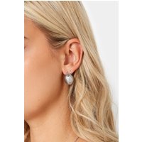 Yours Yours Damen Breite Ohrringe in Silbersize | Metall