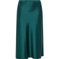 Yours London Yours London Damen Rock in Türkisgrün aus Satin in Größe 52 | Polyester