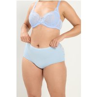 Yours Yours Plus Size Curve Voll Bedeckende Slips in Rosa und Blau, 3er Pack in Größe 50-52 | Polyester/Elasthan