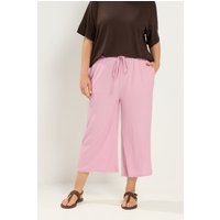 Yours Yours Damen Culotte in Rosa mit Knitteroptik in Größe 44 | Polyester/Elasthan