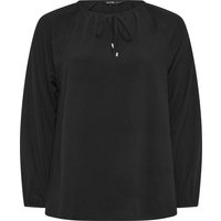 Yours Yours Damen Langärmelige Gypsybluse in Schwarz in Größe 42 | Polyester/Elasthan