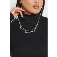 Yours Yours Damen Halskette in Silber in Geschmolzener Optiksize | Metall