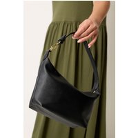 Yours Yours Damen Weiche Schultertasche in Schwarz aus Lederimitatsize | Polyurethan