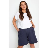 Yours Yours Damen Schlüpfshorts aus Jersey Navy in Größe 48 | Elasthan/Viskose