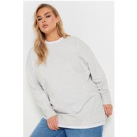 Yours Yours Damen 2in1pullover in Grau in Größe 48 | Baumwolle/Viskose