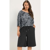 Yours Yours Damen Jorts in Schwarz in Größe 46 | Baumwolle/Polyester