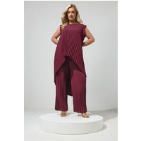 Yours London Yours London Damen Plissierte Hose in Lila in Größe 42 | Polyester