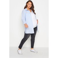 Bump It Up Bump It Up Damen Maternity Curve Avajeans in Schwarzer Waschung mit Komforteinsatz in Größe Short 50 | Baumwolle/Elasthan