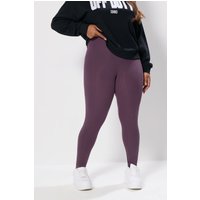 Yours Yours Damen Hochgeschnittene Leggings in Lila in Größe 52 | Elasthan/Viskose