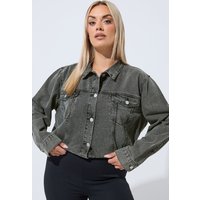 Limited Collection Limited Collection Damen Jeansjacke in Grau in Größe 42 | Baumwolle