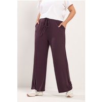 Yours Yours Damen Gerippte Schlupfhose in Lila in Größe Short 48 | Polyester/Elasthan
