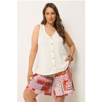 Yours Yours Damen Shorts in Rosa in Knitteroptik mit Mosaikprint in Größe 48 | Polyester