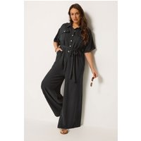 Yours Yours Damen Limited Collection – Jumpsuit in Schwarz in Größe 52 | Viskose