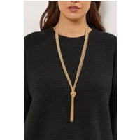Yours Yours Damen Goldfarbene Lange Halskette mit Quastesize | Metall