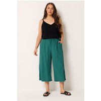 Yours Damen Yours – Strukturierte Knöchellange Hose in Blaugrün in Größe 46 | Polyester
