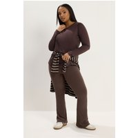 Yours Yours Damen Ausgestellte Leggings in Schokobraun in Größe 76cm 44 | Polyester/Elasthan