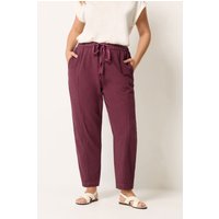 Yours Yours Damen Denimhose in Rot aus Cool Cotton mit Barrelbein in Größe 58-60 | Baumwolle