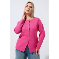 Limited Collection Damen Limited Collection – Feinstrickjacke in Rosa in Größe 46 | Polyester/Viskose