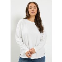 Yours Yours Damen LangarmT-Shirt in Elfenbein in Größe 44 | Baumwolle