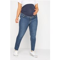 Bump It Up Bump It Up Damen Maternity – Momjeans in Blau in Größe Short 50 | Baumwolle/Elasthan