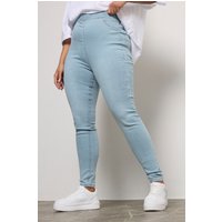 Yours Yours Damen For Good – Dehnbare Jeggings "Jenny" in Hellblau zum Überziehen in Größe Ex Long 52 | Baumwolle/Polyester/Elasthan