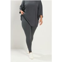 Yours Yours Damen Leggings in Anthrazitgrau in Größe 46 | Baumwolle