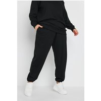 Yours Yours Damen Jogginghose in Schwarz mit Bündchen in Größe 44 | Baumwolle/Polyester