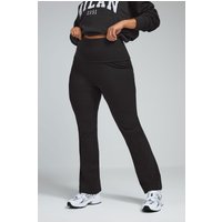 Limited Collection Limited Collection Damen Ausgestellte Leggings in Schwarz mit Umschlag in Größe 52 | Baumwolle/Polyester