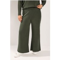 Yours Yours Damen Limited Collection Strickhose in Khakigrün in Größe 50-52 | Acryl