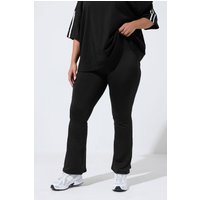Yours Yours Damen Sportleggings in Schwarz mit Ausgestelltem Bein in Größe 42 | Polyester/Elasthan