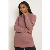 Yours Yours Damen Pullover in Rosa mit Überschnittenen Ärmeln in Größe 50-52 | Acryl