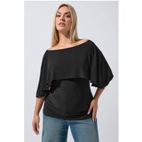 Limited Collection Limited Collection Damen Capeoberteil in Schwarz in Größe 44 | Polyester/Elasthan