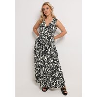 Yours Damen Yours – Wickelkleid in Schwarz mit Abstraktem Blumenmuster in Größe 44 | Polyester/Elasthan