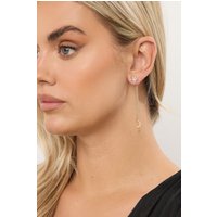 Yours Yours Damen Goldfarbene Ohrringe mit Himmlischem Motiv und Quastensize | Metall