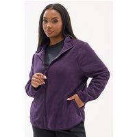 Yours Yours Damen Curve Fleecejacke in Lila in Größe 50-52 | Polyester