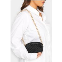 Yours Yours Damen Kameratasche in Schwarz mit Kettenriemensize | Polyester