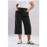 Yours Yours Damen Knöchellange Gewaschene Denimhose in Schwarz in Größe 52 | Baumwolle