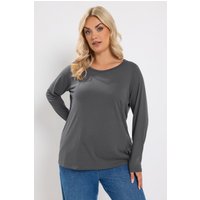 Yours Damen Yourset CoreT-Shirts in Rosa und Grün mit Langem Arm, 3er Pack in Größe 40 | Baumwolle/Polyester