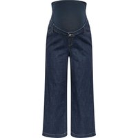 Bump It Up Bump It Up Damen Jeans in Blau mit Weitem Bein in Slouchpassform (Umstandsmode) in Größe 50 | Baumwolle/Lyocell