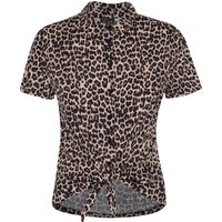 Pussy Deluxe Leo Damen Kurzarmbluse mehrfarbig Pussy Deluxe Leo Damen Kurzarmbluse mehrfarbig