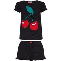 Pussy Deluxe Dotties & Cherry Girl Kinder Schlafanzug schwarz allover Pussy Deluxe Dotties & Cherry Girl Kinder Schlafanzug schwarz allover