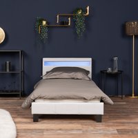 Home Deluxe Cama LED ASTRO - 90 x 200 cm Blanco