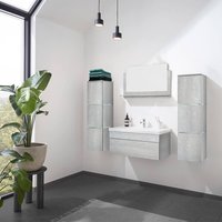 Home Deluxe Conjunto de muebles de cuarto de baño WANGEROOGE BIG XL - Gris