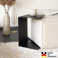 Home Deluxe Mesa auxiliar de metal KALEA - Negro Made in Germany