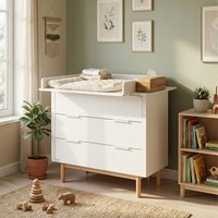 Home Deluxe Bénéficiez de 22% de réduction sur la commode à langer COCO blanche