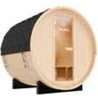 Dewello Outdoor Fasssauna Gartensauna BAY 180x200