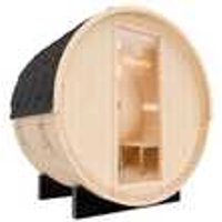 Dewello Outdoor Fasssauna Gartensauna BAY 135x200