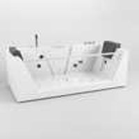 TroniTechnik Whirlpool Badewanne MYKONOS 180cm x 88cm mit Heizung, Wasserfall, Hydromassage und Farblichtherapie TroniTechnik Whirlpool Badewanne MYKONOS 180cm x 88cm mit Heizung, Wasserfall, Hydromassage und Farblichtherapie